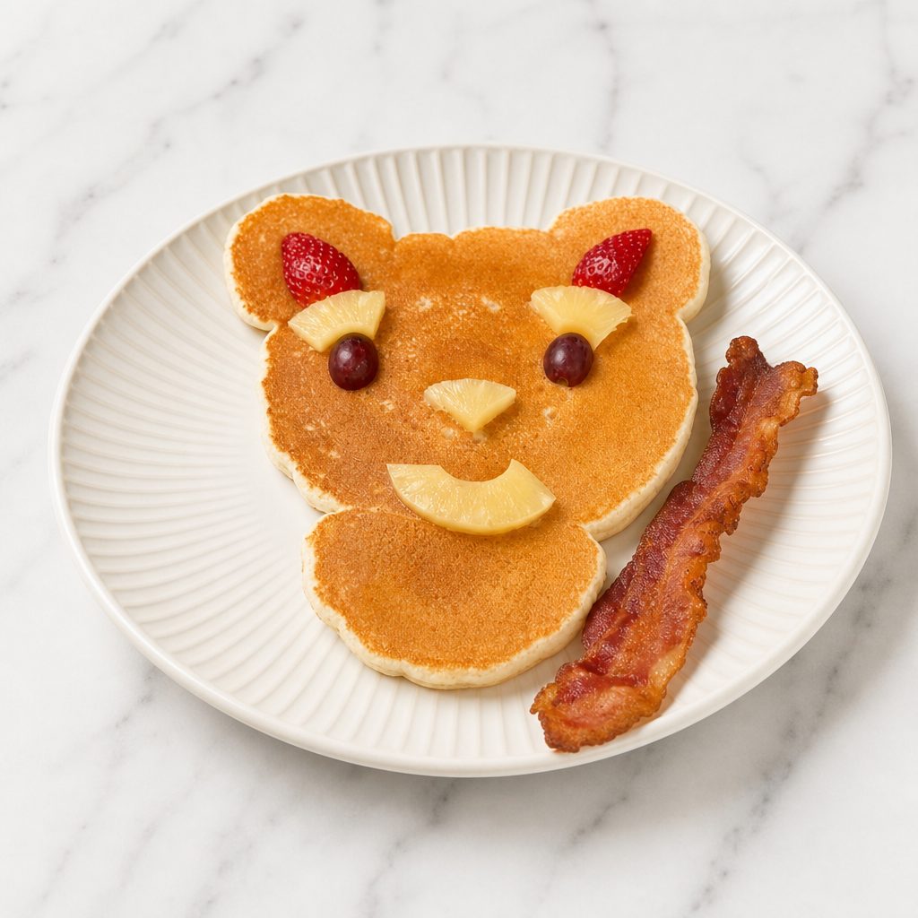 Golden Mickey Mouse Pancake.