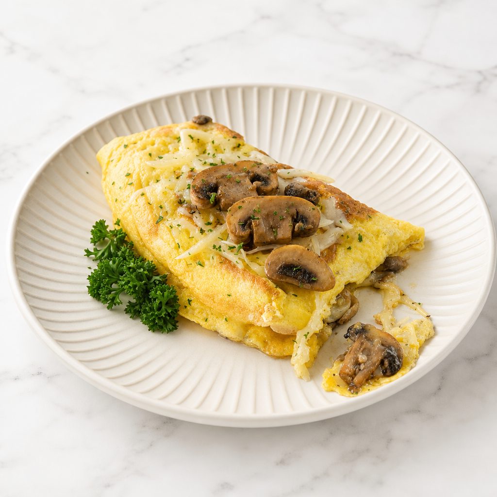 Mushroom Omelet.