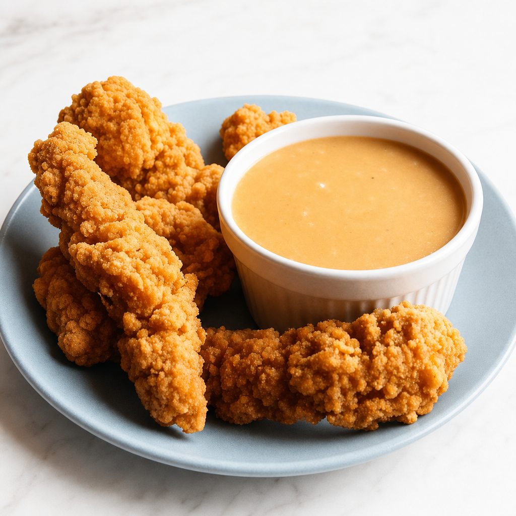 4 Piece Chicken tenders appetizer.