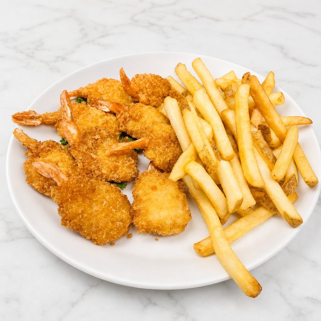 Fried Jumbo Shrimp.